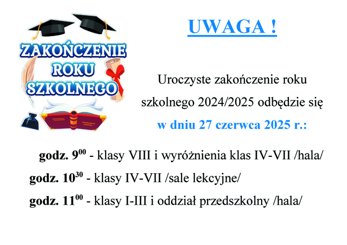 Zakoczenie roku szkolnego 2024 2025 kopia