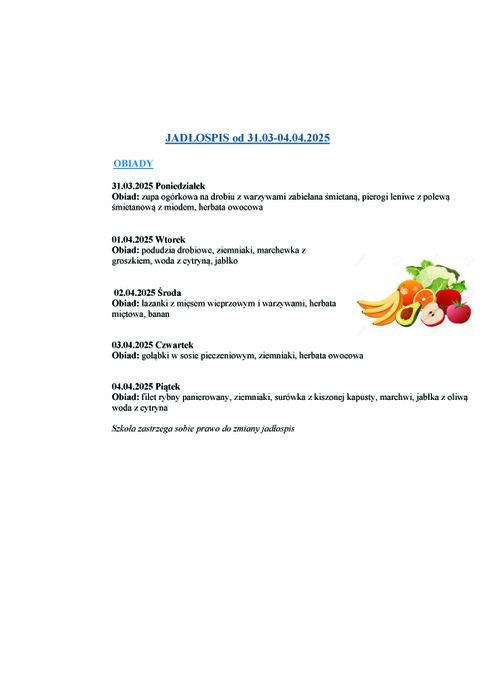jadospis obiady 3103 04042025r