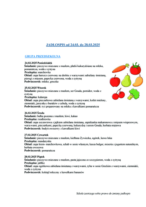 jadospis grupy przedszkolnej 2403 28032025r